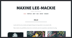 Desktop Screenshot of maxinelee.com